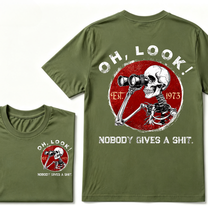 Custom Your Year Oh Look Nobody Gives A Shit EST.Year T-Shirt