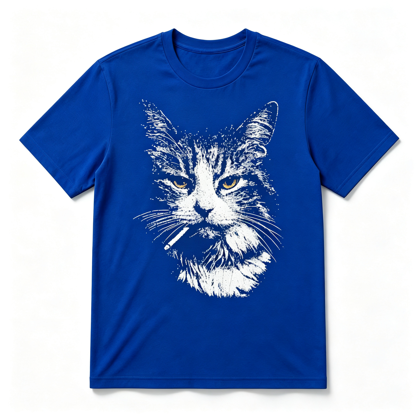 Funny Cool Cat Smoking Funny Meme Cigarette Cat Gang Vintage Cigar T Shirt