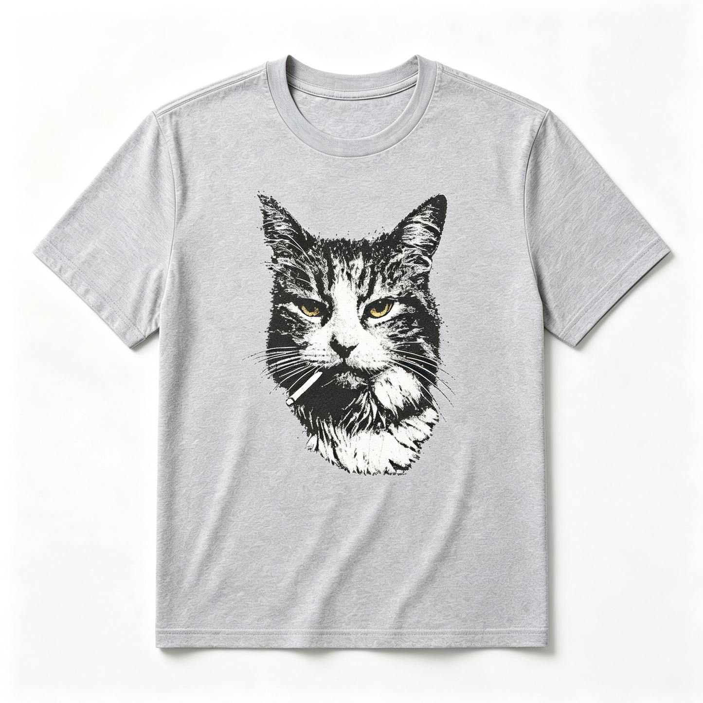 Funny Cool Cat Smoking Funny Meme Cigarette Cat Gang Vintage Cigar T Shirt
