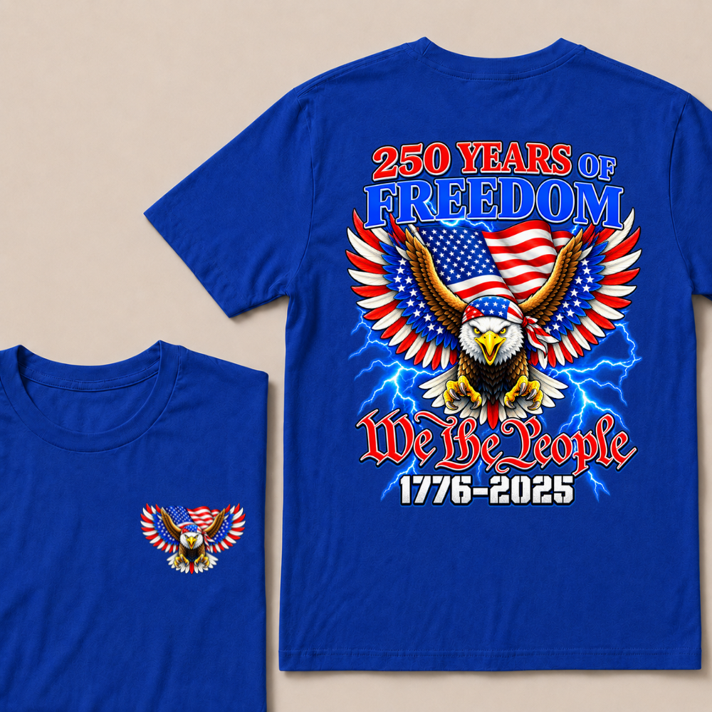 Flag Vintage 250 Years American 1776 2026 250th USA Birthday T Shirt