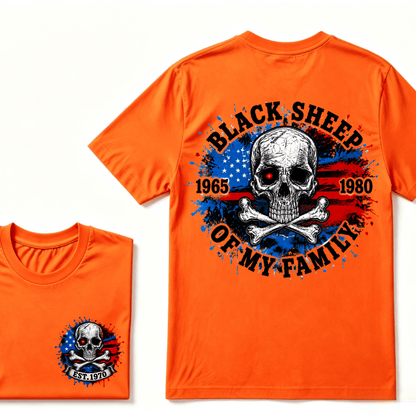 Black Sheep Of My Family T-Shirt,Custom EST.Year Customize GenX Rebel Spirit Shirt