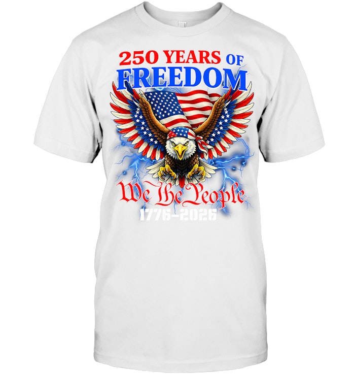 Flag Vintage 250 Years American 1776 2026 250th USA Birthday T Shirt