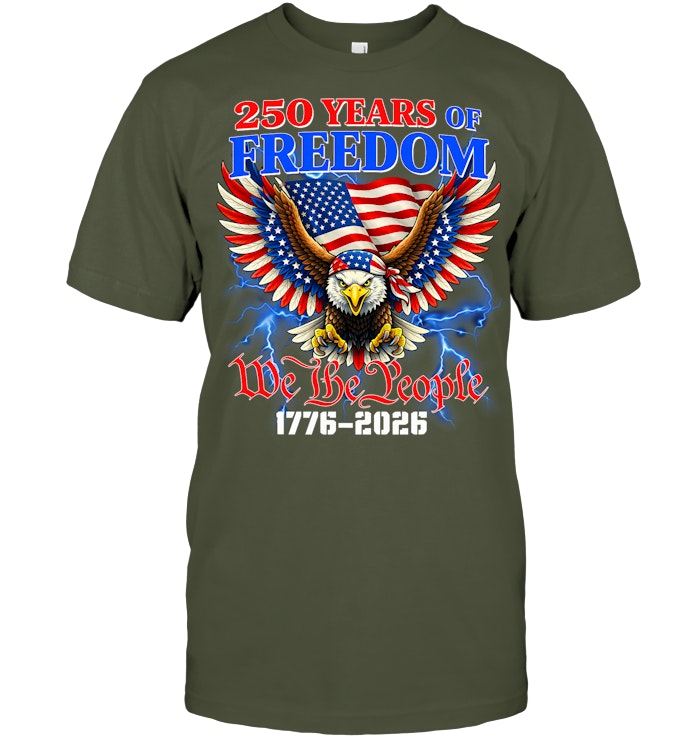Flag Vintage 250 Years American 1776 2026 250th USA Birthday T Shirt