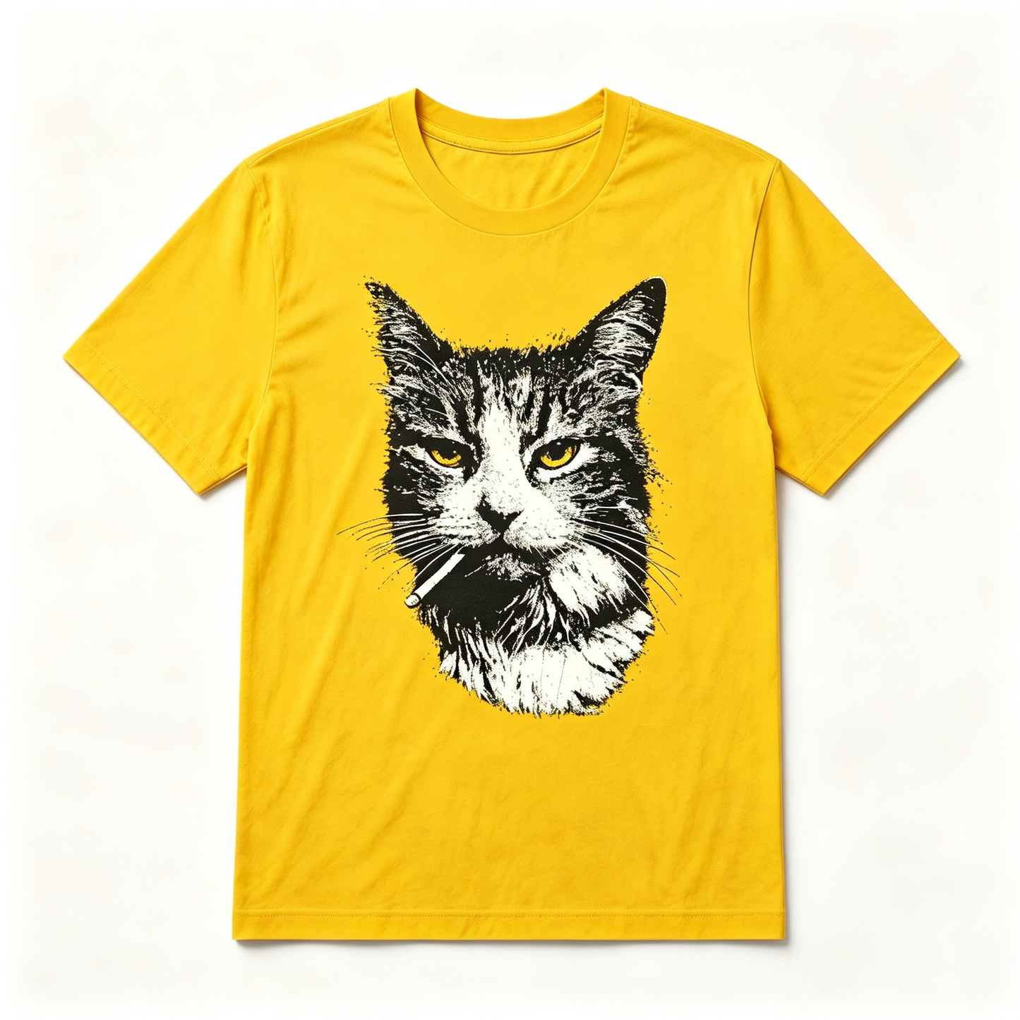 Funny Cool Cat Smoking Funny Meme Cigarette Cat Gang Vintage Cigar T Shirt