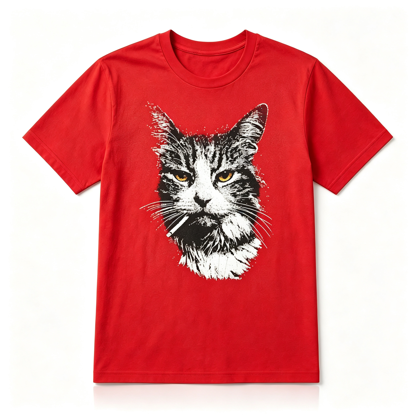 Funny Cool Cat Smoking Funny Meme Cigarette Cat Gang Vintage Cigar T Shirt