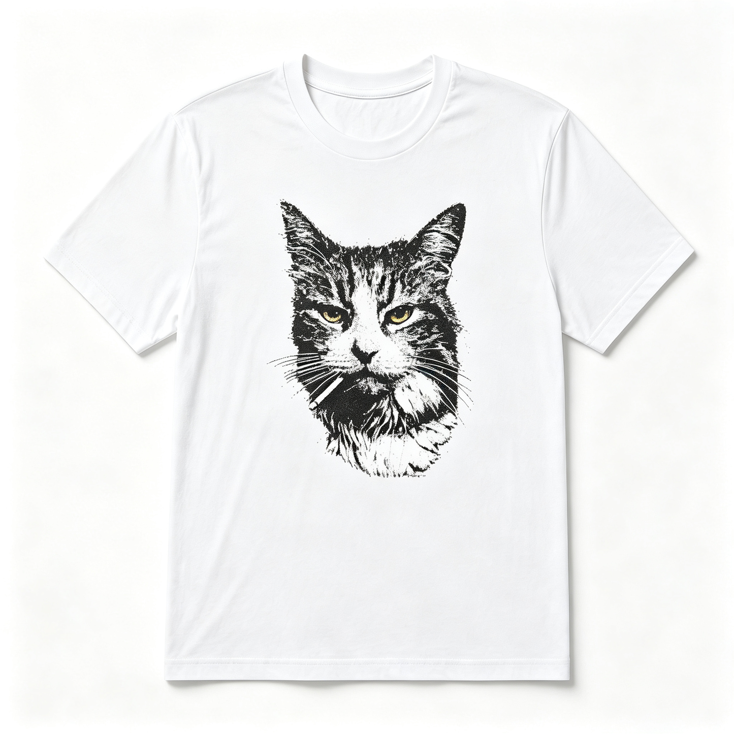 Funny Cool Cat Smoking Funny Meme Cigarette Cat Gang Vintage Cigar T Shirt