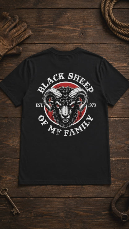 BLACK SHEEP OF MY FAMILY Custom Est.Year T-Shirt